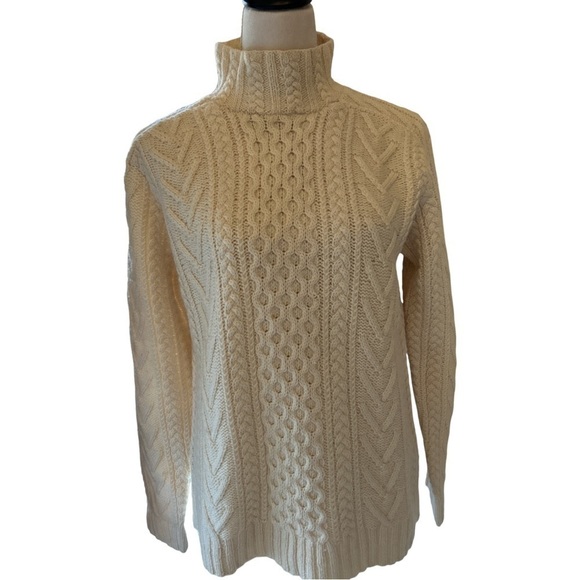 Lauren Ralph Lauren Sweaters - RALPH Lauren Vintage Wool Hand Knit Chunky mock neck Sweater